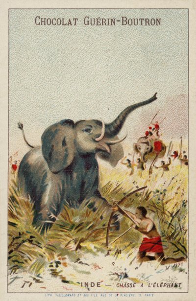 Elephant Hunt, India by French School